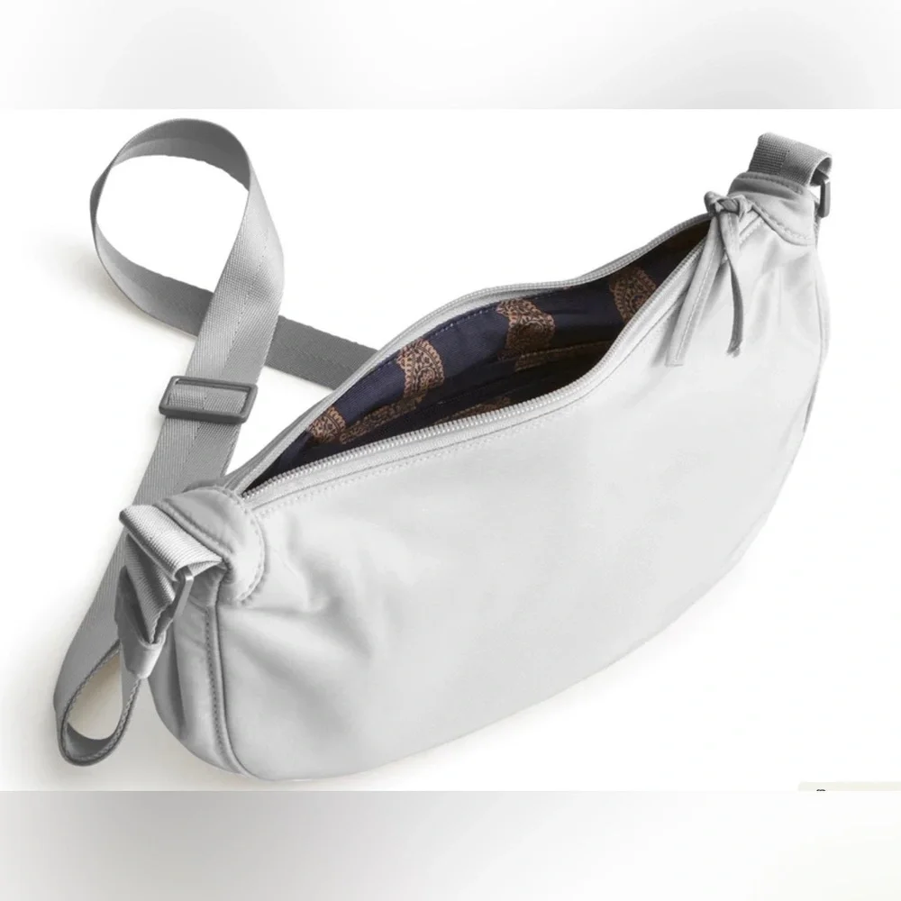 Vera Bradley Springbrook Sling Crossbody Bag Oyster Mushroom Print - Picture 2 of 3